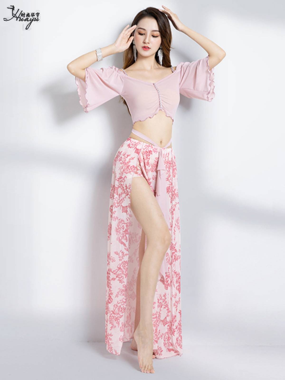 Huayu 2024 new belly dance sexy long skirt suite