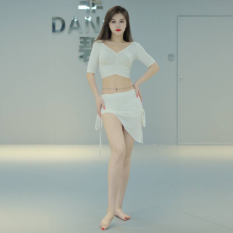 2024 New product Modal Belly Dance Set Large -size Oriental Dance Practice Services Performance Short Skirt