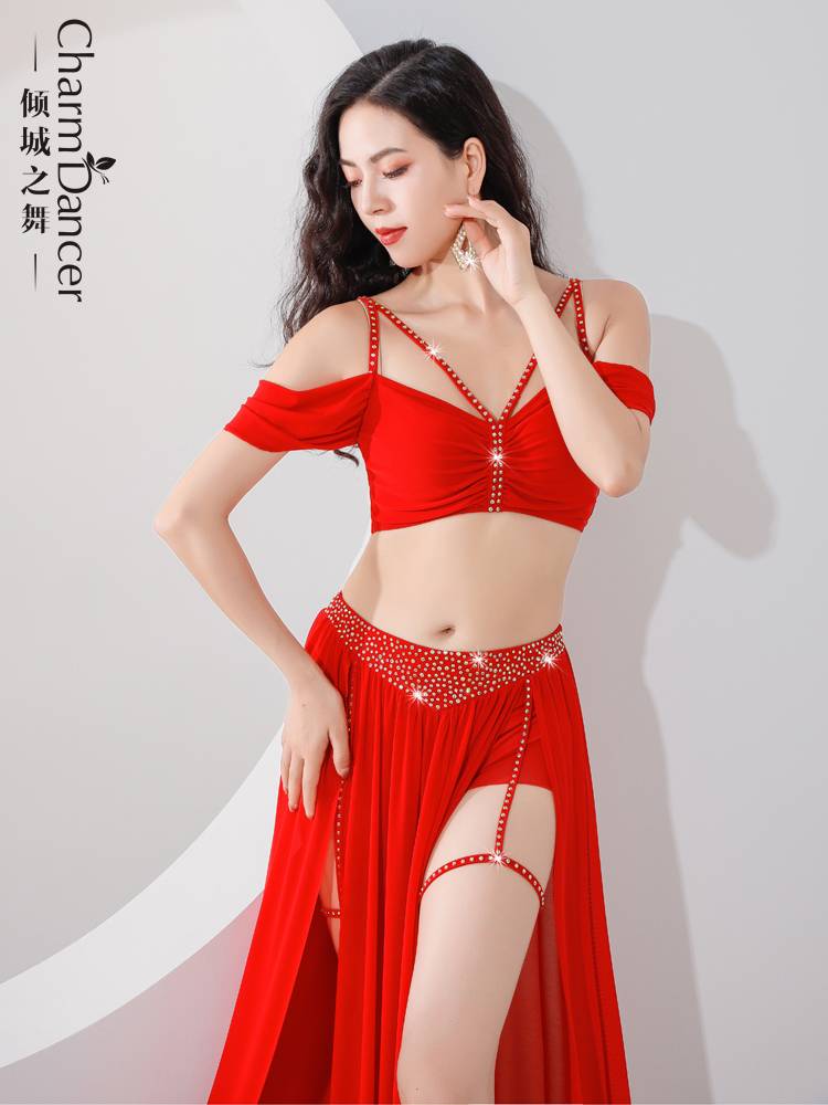 Qingcheng Dance Original Niche Design Belly Dance Clothing 2024 New Summer Summer Film Practice Series Set