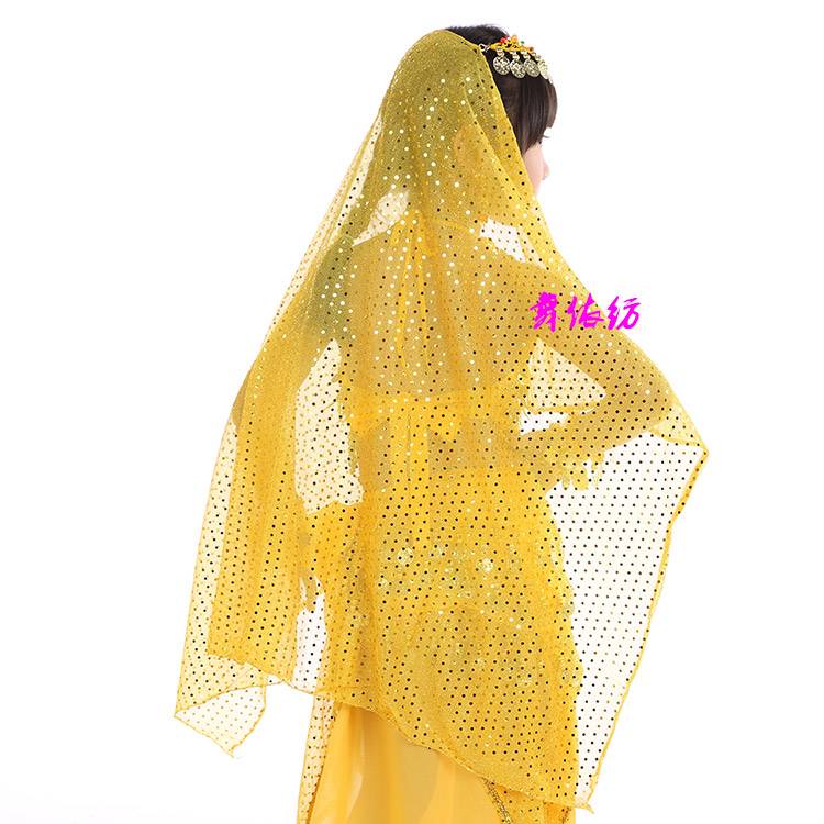 Children's belly dance head gauze head chain Indian dance head jewelry maternal oriental dance head trotch head scarf