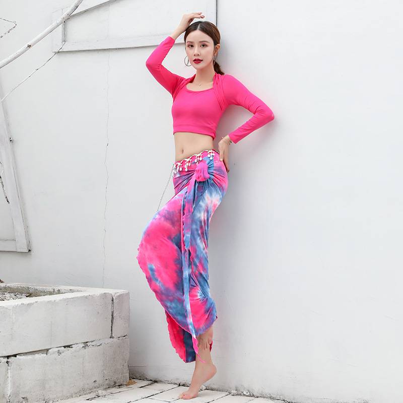 Belly dance exercise uniform lower body skirt dance clothing clothes Oriental dance service training service Modal table acting new style