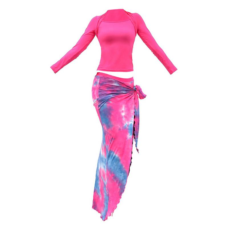 Belly dance exercise uniform lower body skirt dance clothing clothes Oriental dance service training service Modal table acting new style