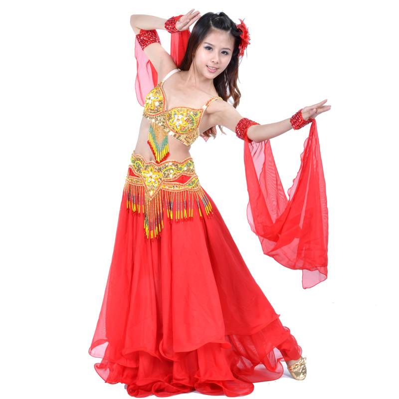 Dancer belly dance chiffon double -ring sleeve sleeve dumping belly dance performance bracelet sleeve sleeve performance clothing