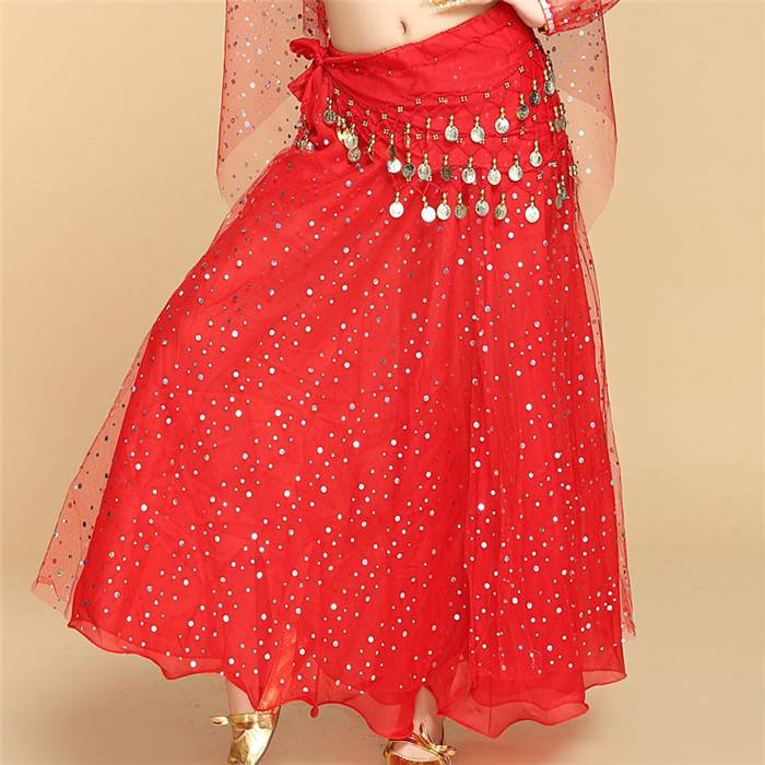 Spring and summer new belly dance skirts, Indian dance exercise practice clothes skirt skirt, belly dance performance service women's skirt