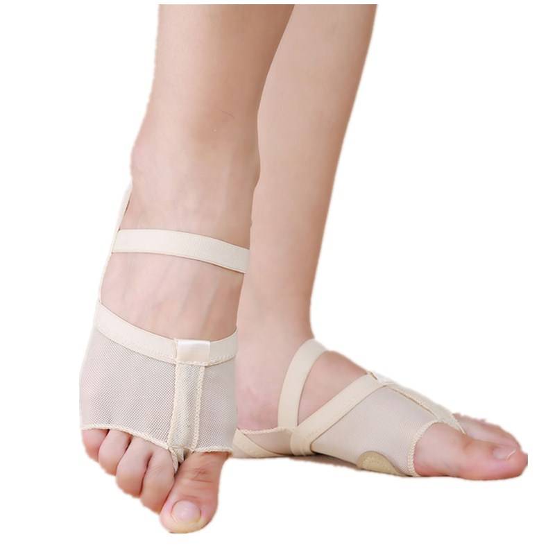 New belly dance shoes practice half -palm cut -off shoes foot set ballet body care feet shoes integrated foot handle
