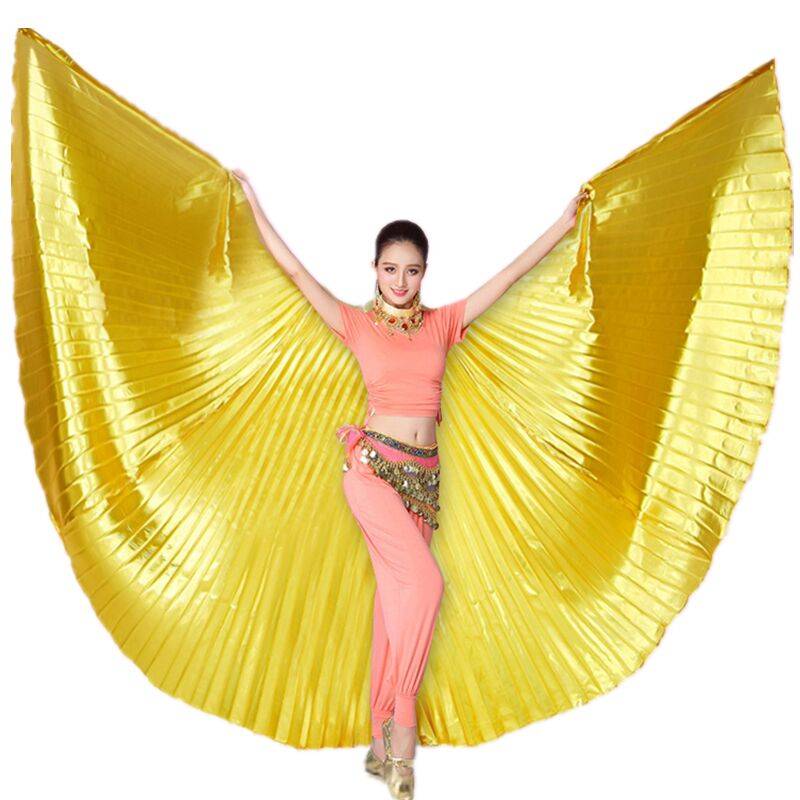 Belly Dance Golden Wing Tao Adult Performs Wings Golden Wing Dance Server 360 -degree Castle Wing Colorful Wings