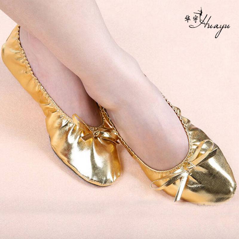 Belly dance shoes special dance shoes female soft bottom practice dance shoes children and female nation ’s Indian adult flat performance shoes