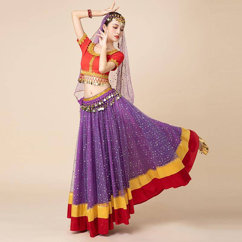 Belly dance clothing female Baoli -Hollywood Indian dance clothing suite set exotic national dance show new models
