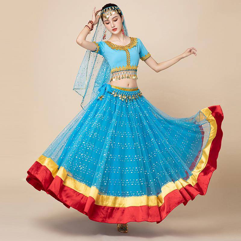Belly dance clothing female Baoli -Hollywood Indian dance clothing suite set exotic national dance show new models