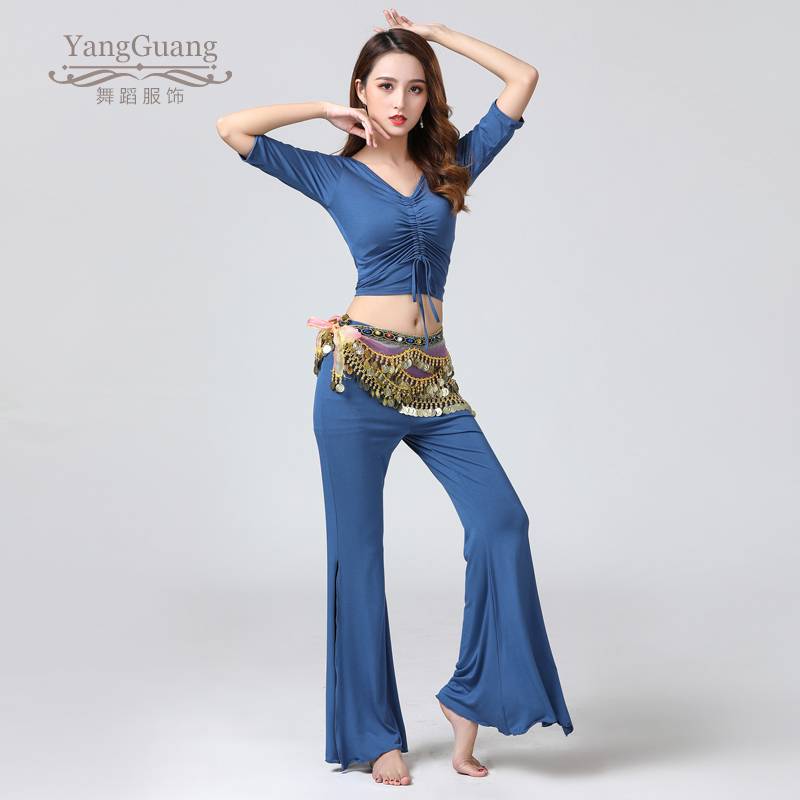 Belly dance clothing female practice service 2024 new set spring scholar Modal sexy and thin size female