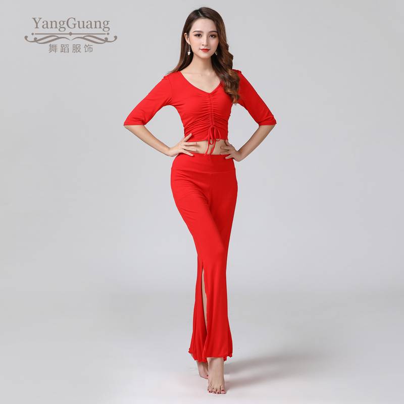 Belly dance clothing female practice service 2024 new set spring scholar Modal sexy and thin size female