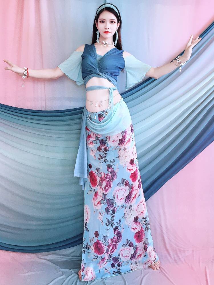 Baiya Qianhui Belly Dance 2024 New Set Practicing Delivery Spring Spring Terrace Dance Dance Dance Primary Scholar