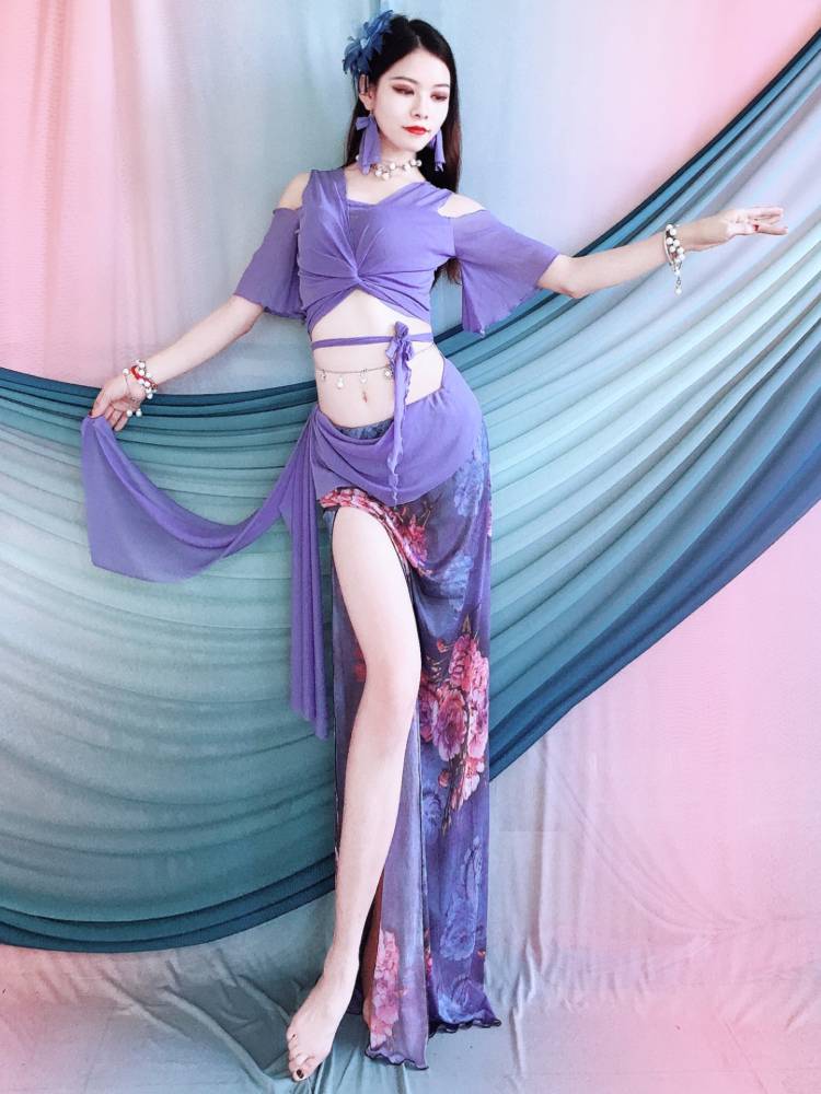 Baiya Qianhui Belly Dance 2024 New Set Practicing Delivery Spring Spring Terrace Dance Dance Dance Primary Scholar