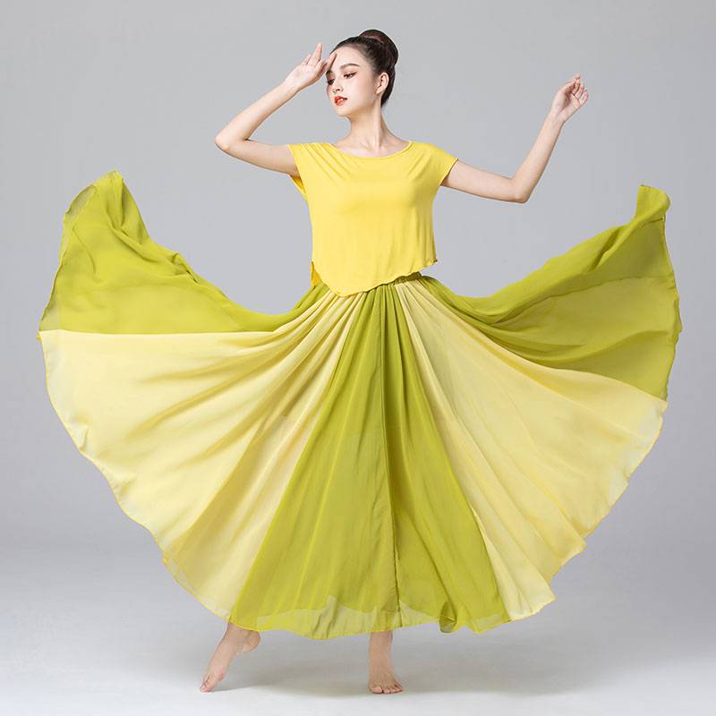 2023 New short -sleeved belly dance top clothes practice service female Oriental dance clothing classical dance modern dance summer