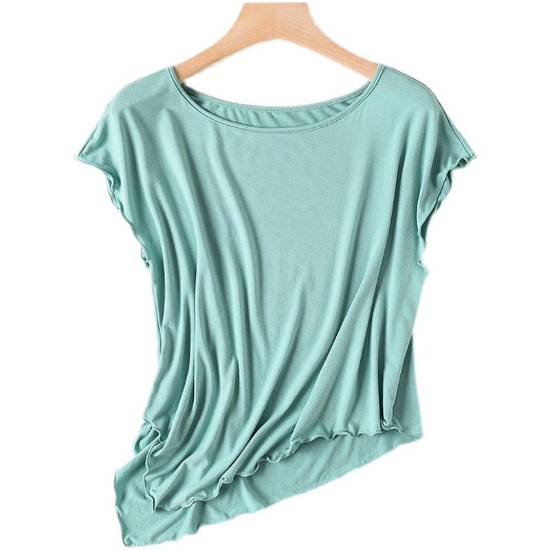 2023 New short -sleeved belly dance top clothes practice service female Oriental dance clothing classical dance modern dance summer