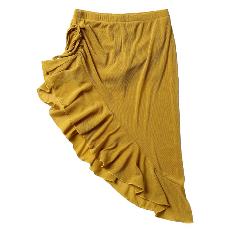 Wuchen Butterfly Belly Dance 2024 New Halway Skirt Oriental Dance Unexical Skirt Sexy Nets Single Skirt Large size skirt