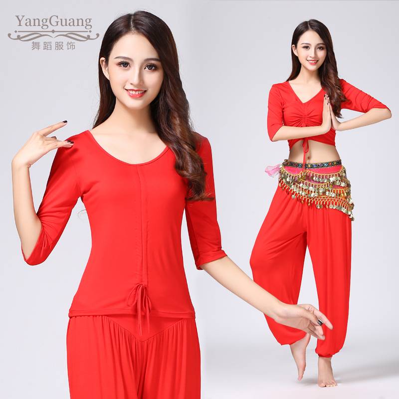 Belly dance clothing practice service 2024 spring new beginner set pants Modal sexy performance clothing