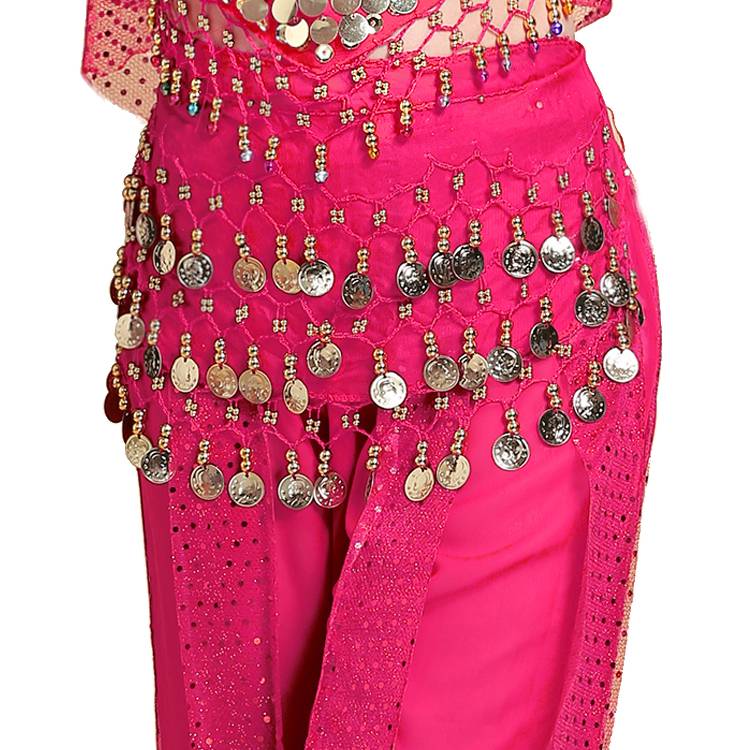 Belly dance practice fitness waist chain children's performance performance waist chain belly dance Indian dance waist chain girl