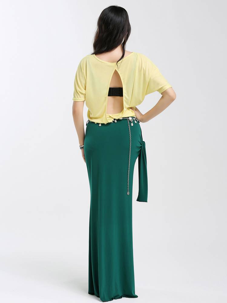 Belly dance 2023 new sexy long skirt set shows thin performance clothes Oriental dance junior junior scholar autumn spring and summer