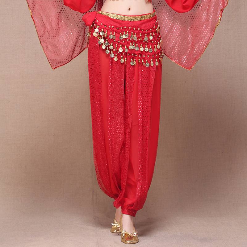 Adult Indian dance performance service belly dance performance service pants dance rotating pants dancing bright pants female