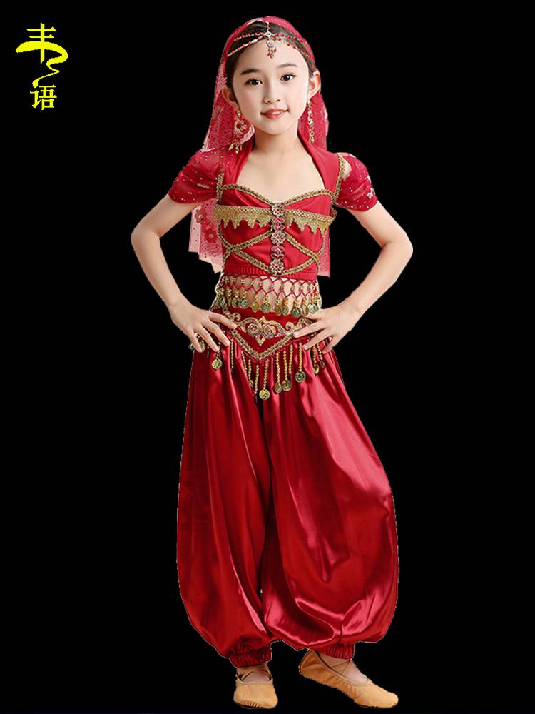 Children's Indian Dance Fun Children's Xinjiang Dance Performance Service Girl Belly Dance Performance Services Tianzhu Girl Dance Service