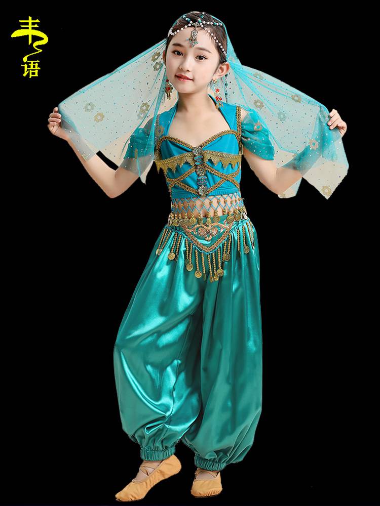 Children's Indian Dance Fun Children's Xinjiang Dance Performance Service Girl Belly Dance Performance Services Tianzhu Girl Dance Service