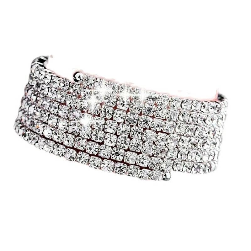 Dance posture belly dance bracelet stage performance spiral surround rhinetic arm chain female hand accessories Indian dance flash drill bracelet