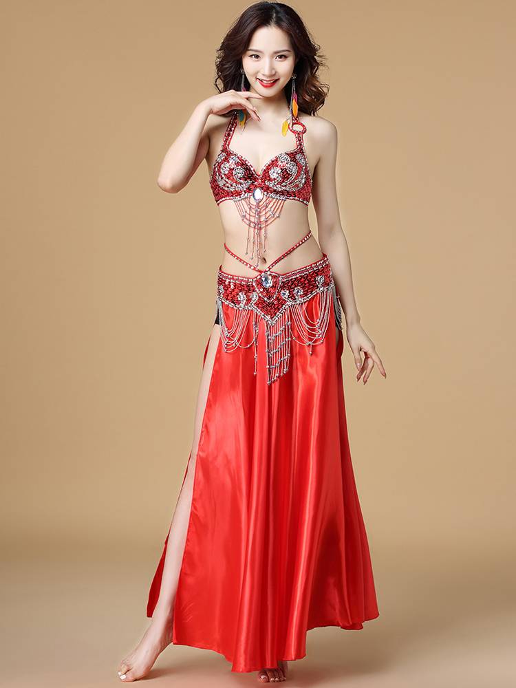Belly Dance Clothing 2023 New Set Women's High -end Performance Skirts Indian Dance Server Sexy Performance Dress