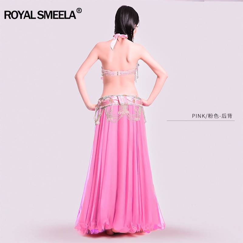 2021 new high -end belly dance performance clothing set three -piece large skirt performance y clothing 7135