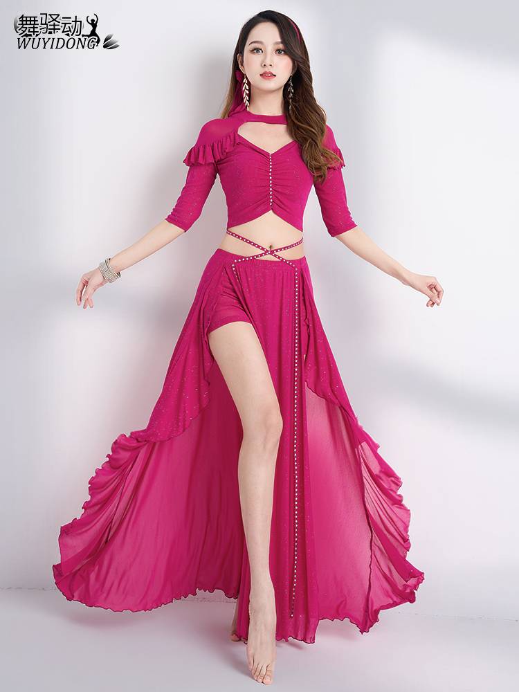 Belly Dance Palace Wind Practice Services 2024 New beginner Oriental Dance Practice Services Sexy Skirt Women