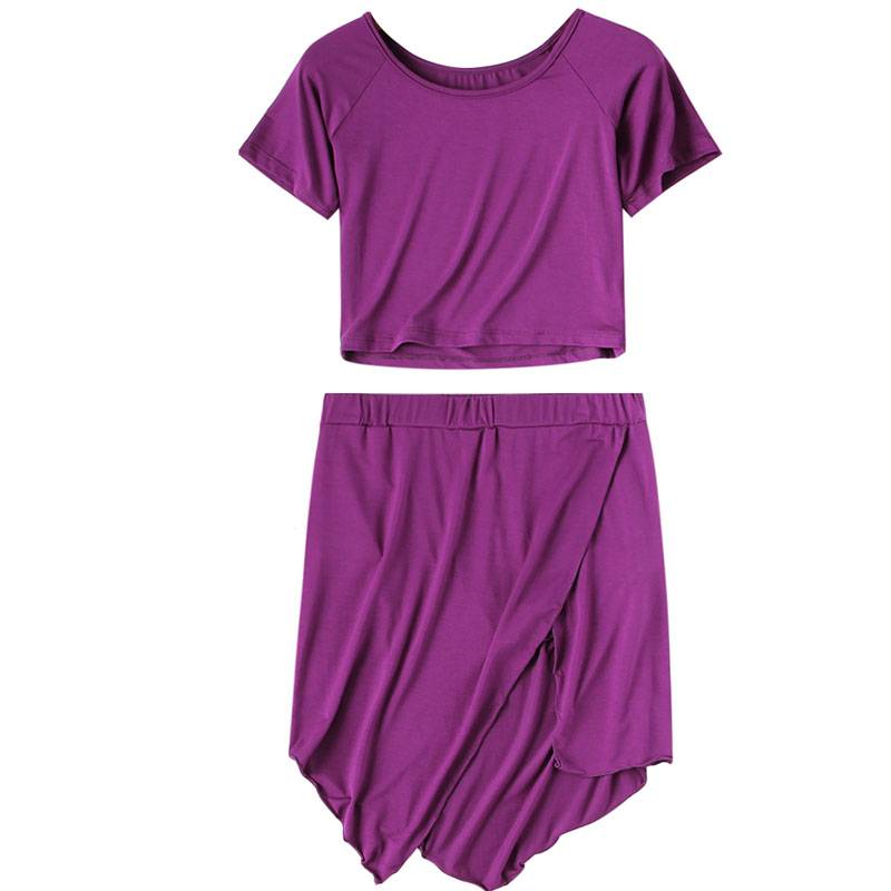 Factory selling belly dance clothing female practice N kito service 2021 new set summer scholar Modal skirt east