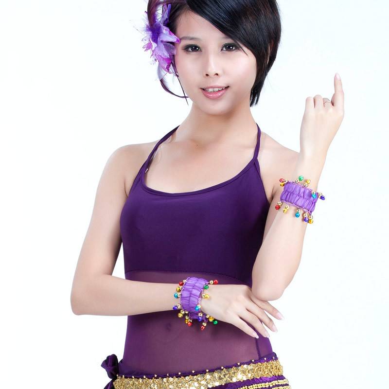 ♪ Belly Dance Bell Bell Bracelet Indian Dance Akchain Color Stage Performance Lings ♪