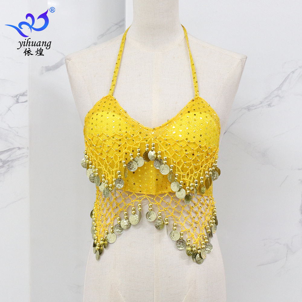 Belly dance camisole female interior, sequins, bra, national dance festival stage performance service performance service