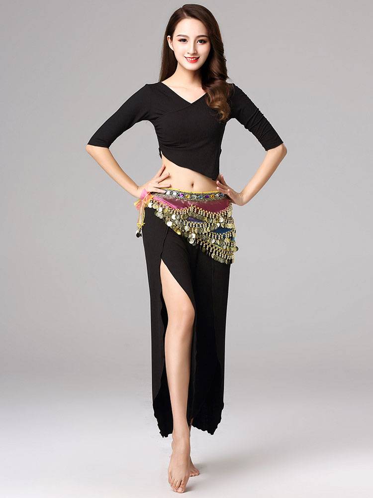 Belly dance cotton beginner sexy dance clothing pants Oriental dance exercise, clothing female 2023 new set