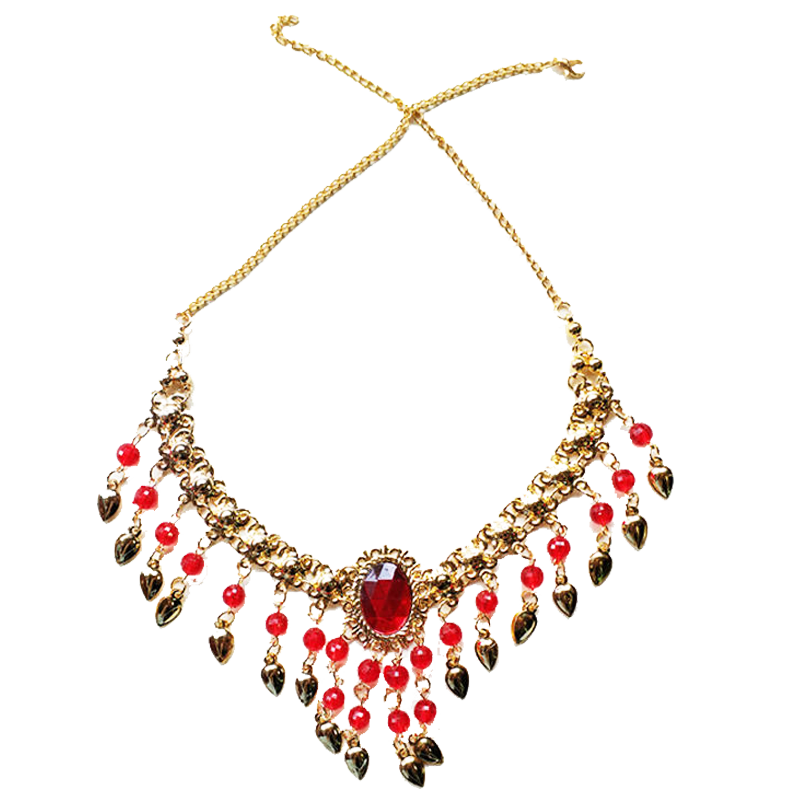 2023 new belly dance jewelry jewelry hand jewelry head jewelry head chain necklash -handed Indian dance performance stage