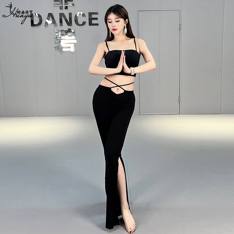 Belly dance practice service shows thin split flared pants new Modal trousers Oriental dance watch acting junior scholar women