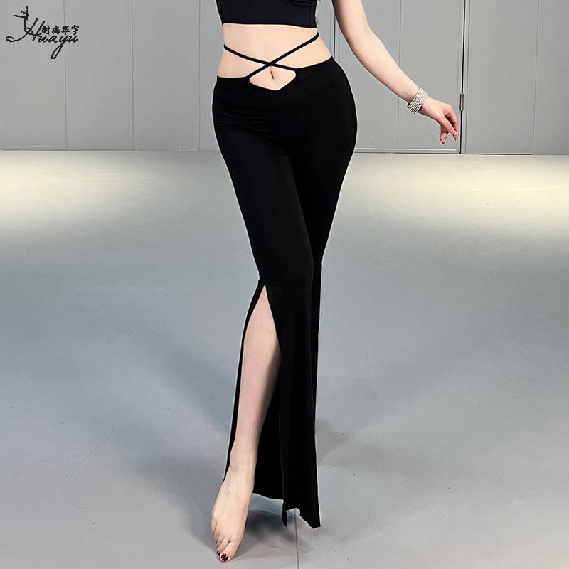 Belly dance practice service shows thin split flared pants new Modal trousers Oriental dance watch acting junior scholar women