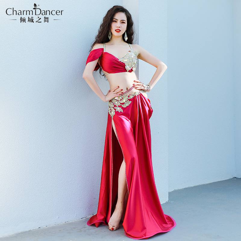 Qingcheng Dance New Belly Dance Performance Server Set Light Luxury Oriental Dance Group Watch Performance Competition