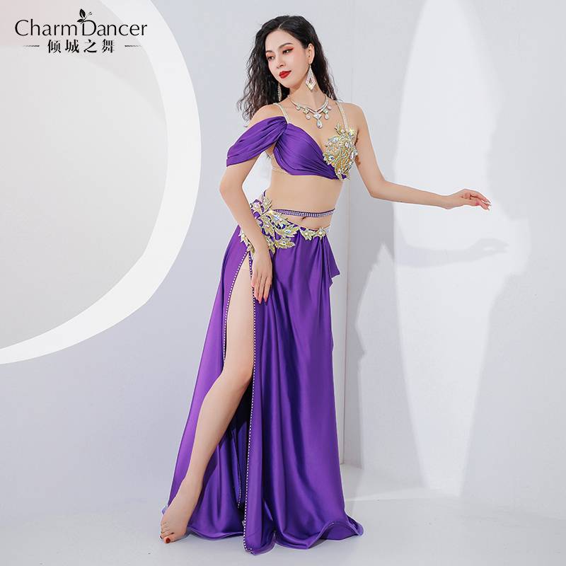 Qingcheng Dance New Belly Dance Performance Server Set Light Luxury Oriental Dance Group Watch Performance Competition