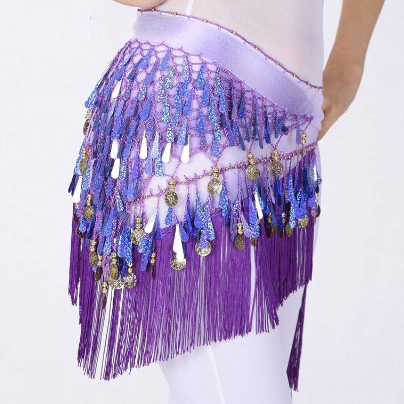 Belly dance scarf dance skirt performance sequin hip and waist G44573 scarf waist performance wrap skirt practitioner