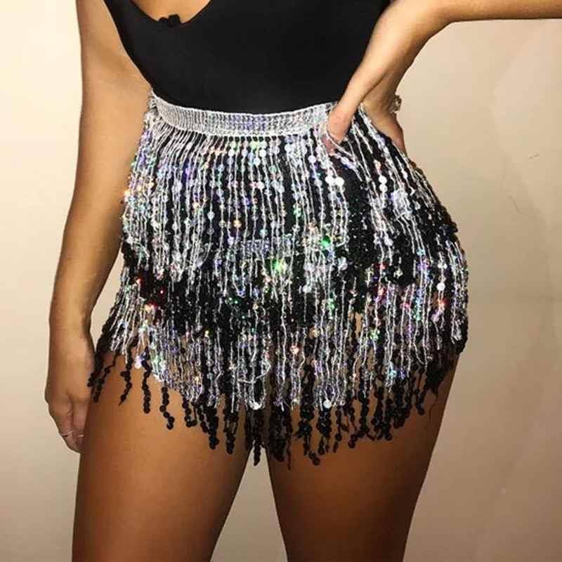 Belly dance waist chain new Flush towel skirt four -layer chiffon belt Indian dance waist seal performed waist scarf accessories