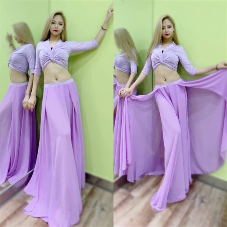 Belly Dance Practice Set 2022 New Big Skirt Fairy Performance Series Oriental Dance Dance Clothing Female High -end