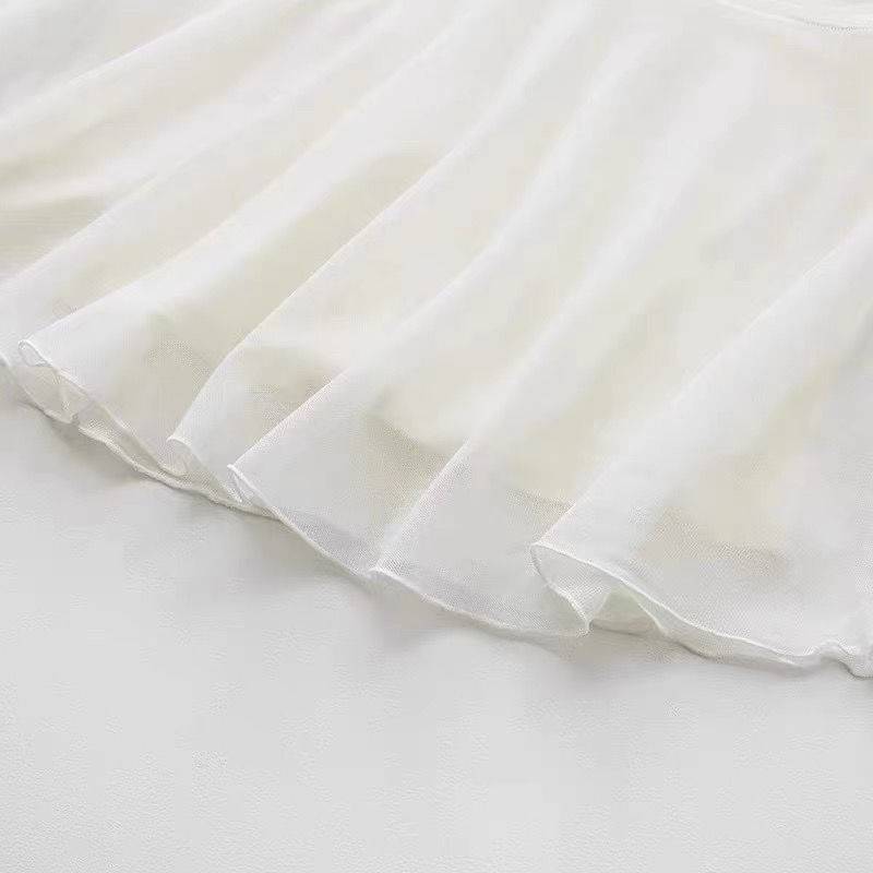 Belly dance short skirt 2023 new practicing half -body skirt net yarn hip -hip and waist scarf skirt belly dance gauze skirt female summer