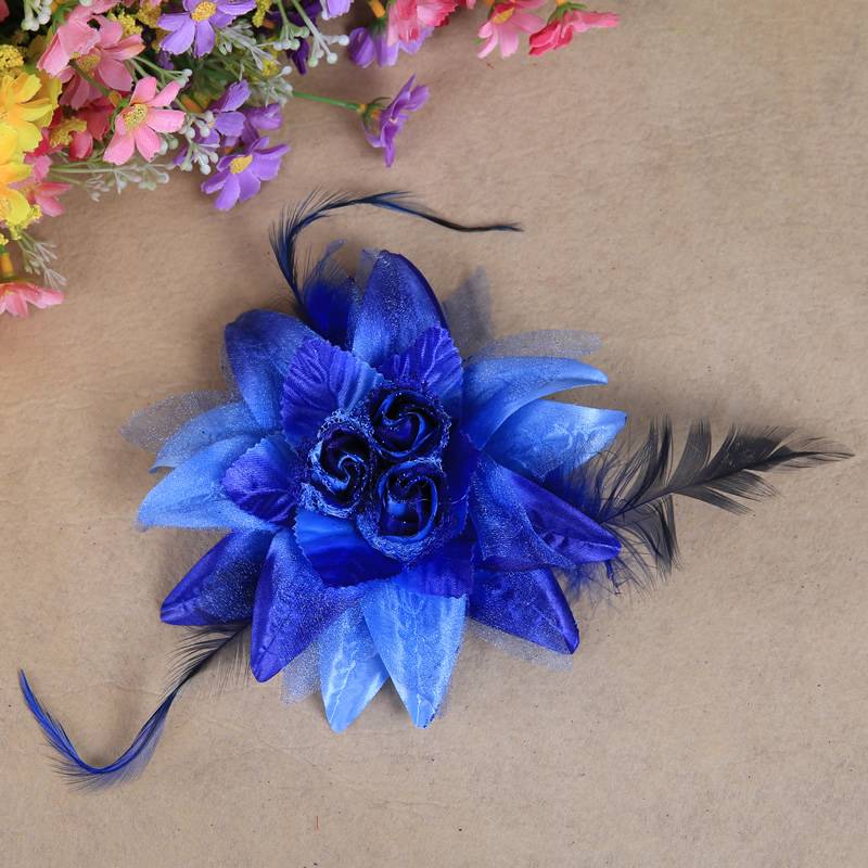 Dancer belly dance head jewelry head flower dance performance clothing set decoration accessories 3 flower head flowers