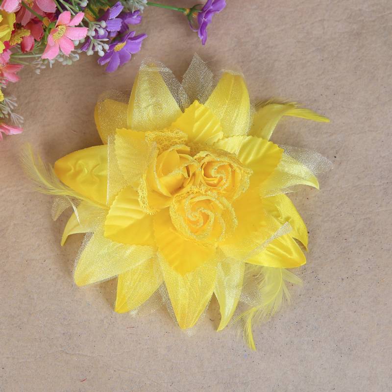 Dancer belly dance head jewelry head flower dance performance clothing set decoration accessories 3 flower head flowers