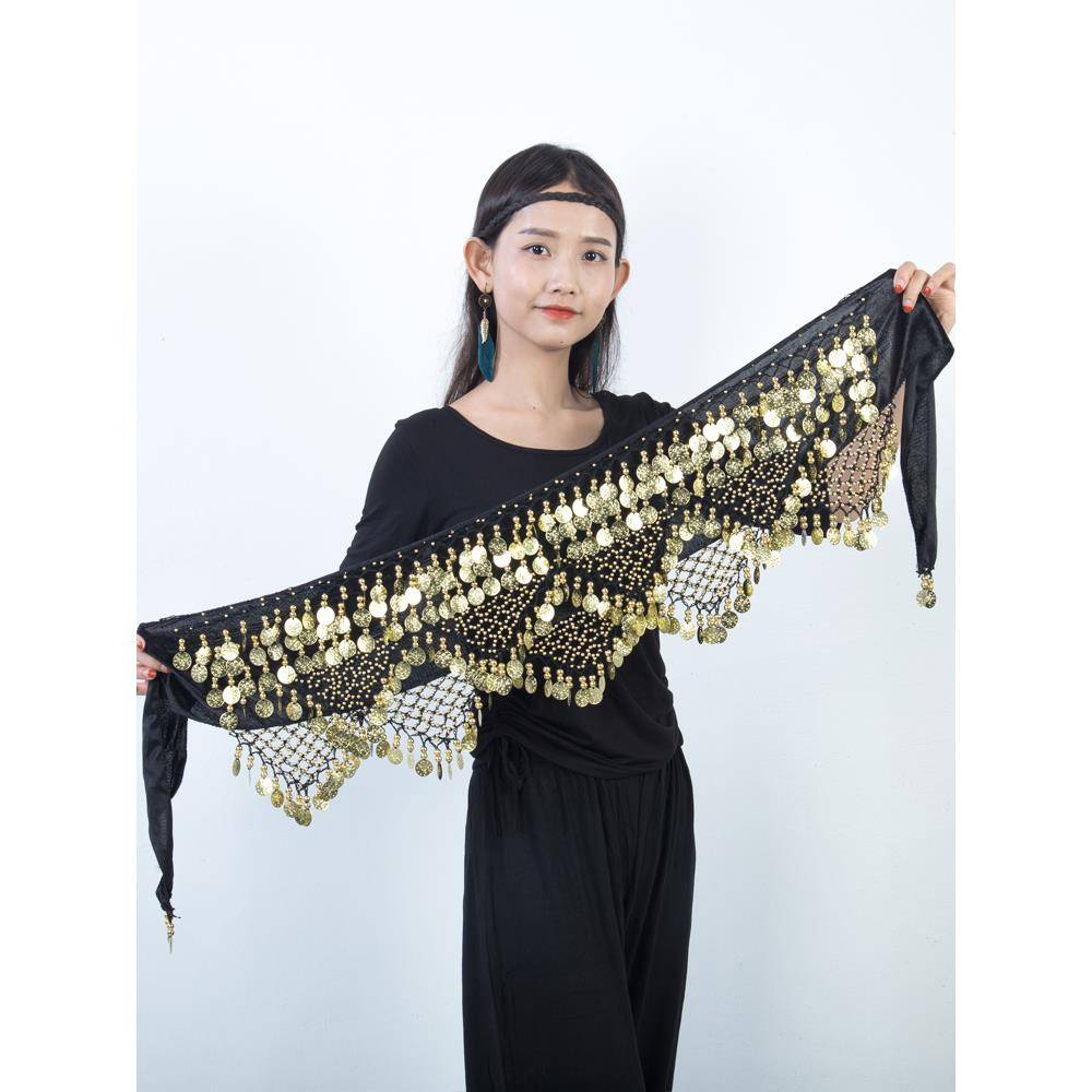 Belly dance waist chain new belly dance waist chain hip -hip scarf performance clothing beginner belt overweight