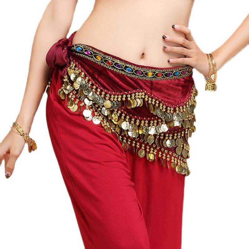 Belly dance waist chain new belly dance waist chain hip -hip scarf performance clothing beginner belt overweight