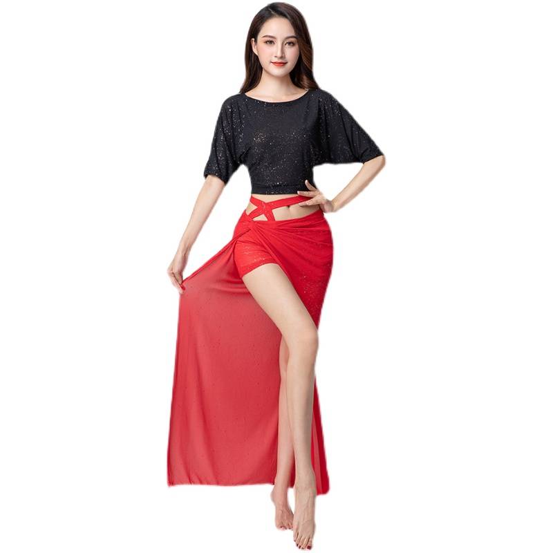 Belly dance exercise service 2023 new set meate yarn sexy beginner Fairy summer oriental dance performance service girl