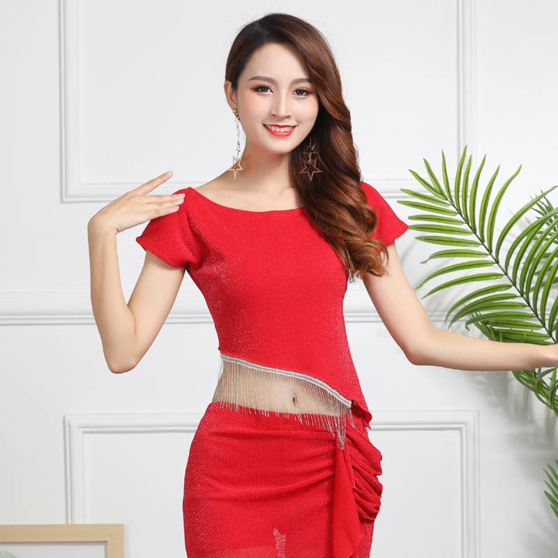 Wuchen Butterfly Belly Dance Top Girl 2024 New Spring and Summer Practice Services Beginner Belly Dance Oriental Dance Clothing