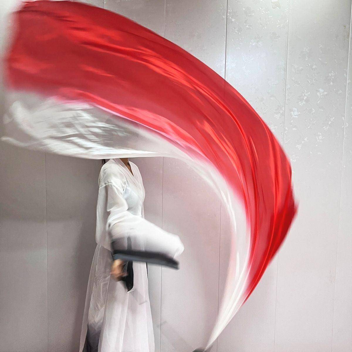 Fairy Meteor Hammer Hammer Opening Ceremony Dance Ribbon Belly Dance Turbine Scarf True Gradient Color Games Ribbon